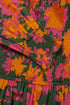 Bohemian Floral Smocked Bodice Voluminous Sleeve Tiered Maxi Dress